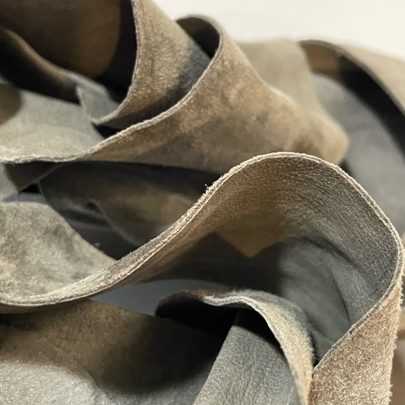 Eileen Fisher Draw Suede Platform Wedge Sandal with Dust Bag - Picture 14 of 16